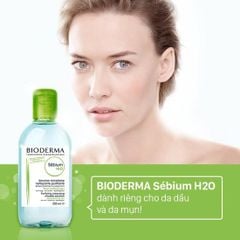 Nước tẩy trang cho da hỗn hợp, da nhờn Bioderma Sebium H2O 250ml