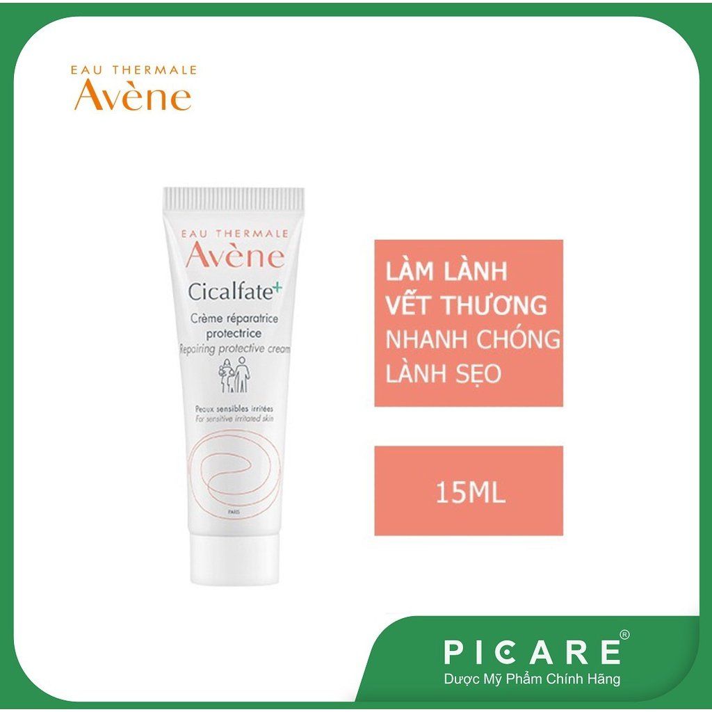 Kem giúp làm dịu hỗ trợ phục hồi da lành sẹo Avène Cicalfate+ Repairing Protective Cream 15ml