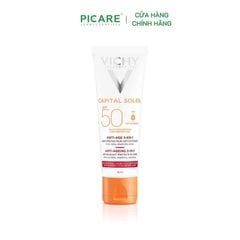 Kem chống nắng ngăn ngừa các dấu hiệu lão hóa Vichy Ideal Soleil Anti-Age SPF50+ 50ml