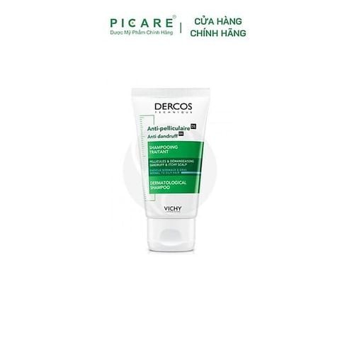 Dầu gội giảm gàu cho da đầu dầu ngứa Vichy Dercos Anti Dandruff DS Dermatological Shampoo 50ml