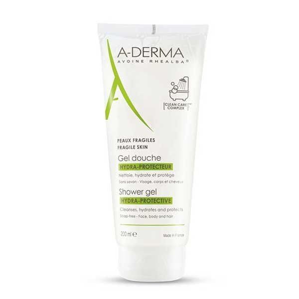 Gel rửa mặt tắm gội dịu nhẹ dành cho da bé da nhạy cảm A-Derma Hydra Shower Gel Protective 200ml