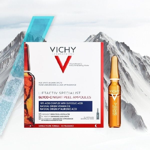 Tinh Chất Cô Đặc Dưỡng Sáng Da, Giảm Thâm Nám Ban Đêm Vichy Liftactiv Specialist Glyco-C Night Peel Ampoules 2ml x 10 ống