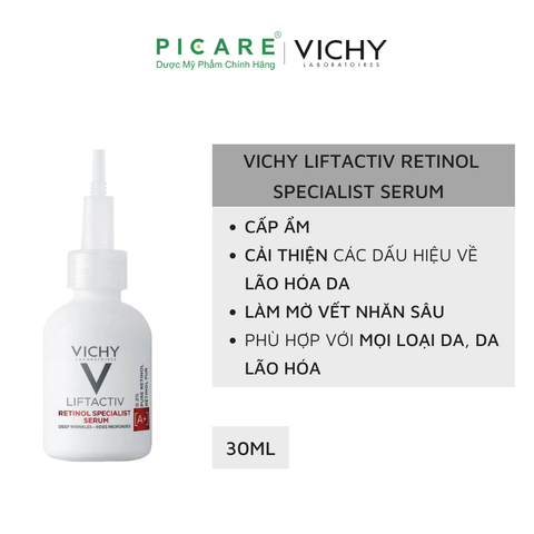 Dưỡng Chất Giảm Nếp Nhăn Và Giúp Da Trông Trẻ Hơn Vichy Liftactiv Retinol Serum 30ml