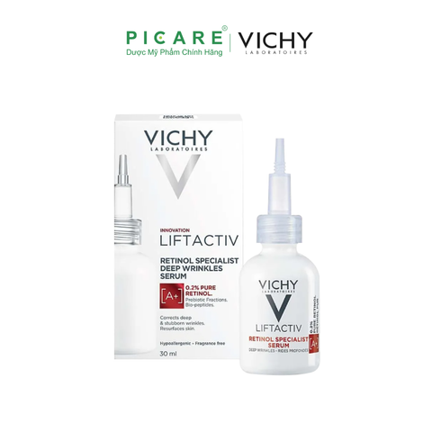 Dưỡng Chất Giảm Nếp Nhăn Và Giúp Da Trông Trẻ Hơn Vichy Liftactiv Retinol Serum 30ml