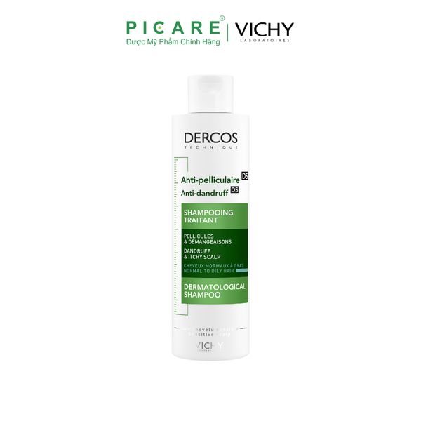 Dầu Gội Giảm Gàu Dành Cho Da Đầu Dầu Vichy Dercos Anti-Dandruff DS 200ml