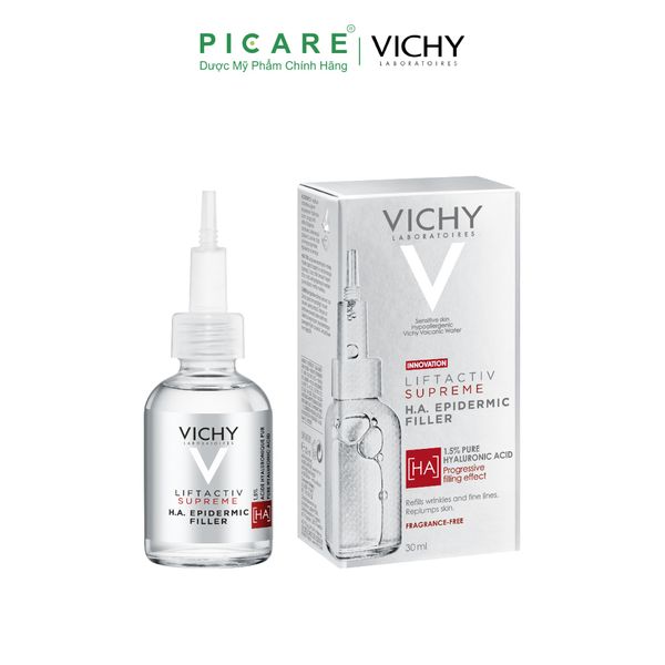 Tinh Chất H.A Hỗ Trợ Giảm Nếp Nhăn, Giúp Da Trông Căng Bóng Và Tăng Cường Độ Ẩm Cho Da Vichy LiftActiv Suppreme H.A Epidermic Filler 30ml