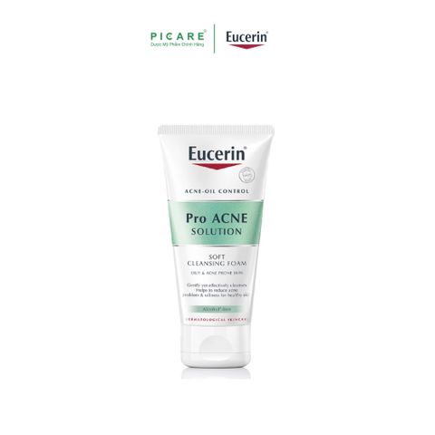 Sữa Rửa Mặt Tạo Bọt Cho Da Mụn Eucerin Pro Acne Solution Gentle Cleansing Foam 50ml - 98360