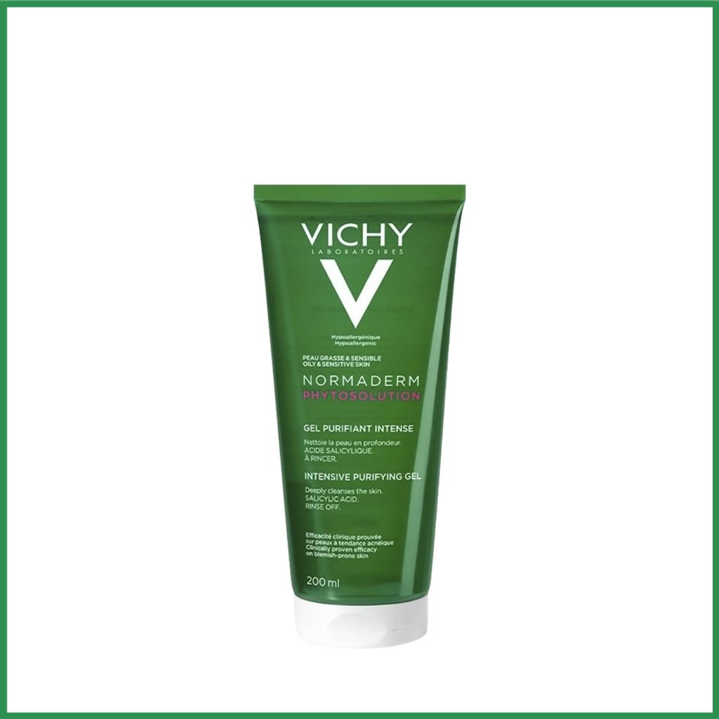 Sữa Rửa Mặt Dạng Gel Làm Sạch Sâu Cho Da Nhờn, Mụn Vichy Normaderm Phytosolution Intensive Purifying Gel 200ml