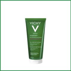 Sữa Rửa Mặt Dạng Gel Làm Sạch Sâu Cho Da Nhờn, Mụn Vichy Normaderm Phytosolution Intensive Purifying Gel 200ml