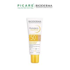 Kem Chống Nắng Khô Thoáng Giảm Bóng Nhờn ( Có Màu) Bioderma Photoderm Max Aquafluide Teinte Claire SPF50+ 40ml