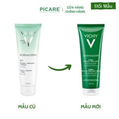 Kem & Mặt Nạ Vichy Làm Sạch Tế Bào Da Chết Dành Cho Da Dầu, Da Mụn Normaderm 3in1 Scrub + Cleanser + Mask 125ml