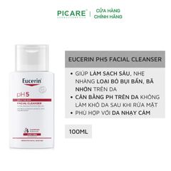 Sữa Rửa Mặt Cho Da Nhạy Cảm Eucerin Facial Cleanser Sensitive Skin 100ml - 98361