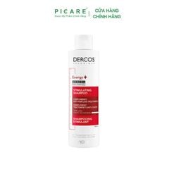 Dầu Gội Tăng Cường Dưỡng Tóc, Giảm Tóc Rụng Vichy Dercos Technique Energising Shampoo Targets Hairloss 200ml