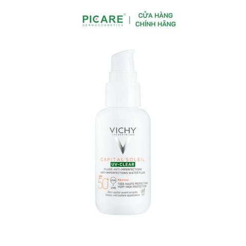 Kem chống nắng dành cho da dầu mụn Vichy UV-Clear Anti-Imperfections 40ml