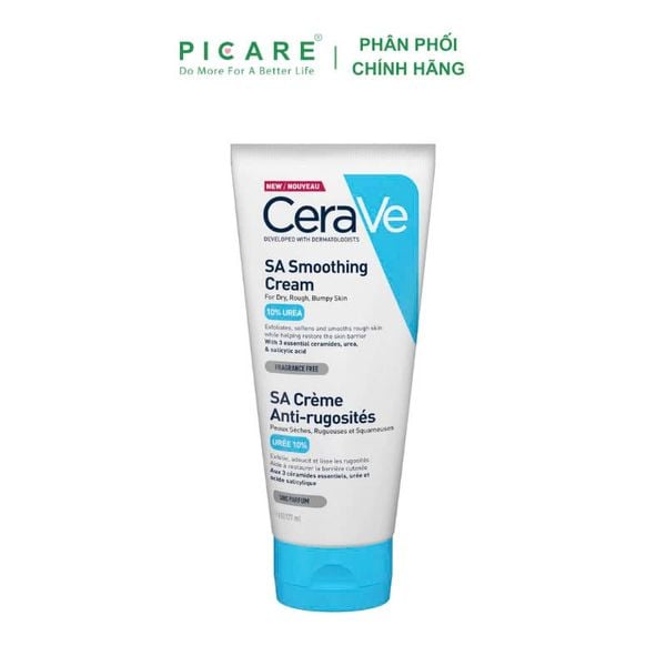 Kem dưỡng ẩm dành cho da khô ráp sần sùi CeraVe SA Smoothing Cream