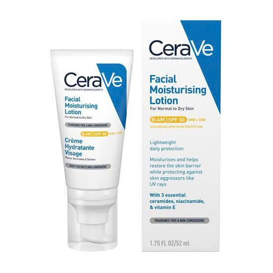 Sữa dưỡng ẩm chuyên biệt chống nắng ban ngày CeraVe Facial Moisturising Lotion AM 52ml