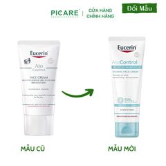 Kem Dưỡng Giảm Ngứa, Đỏ Cho Da Mặt Eucerin Ato Control Face Cream 50ml – 63614