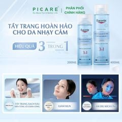 Nước Tẩy Trang Dành Cho Da Nhạy Cảm Eucerin DermatoCLEAN Hyaluron Micellar Water 3In1 200ml – 63997