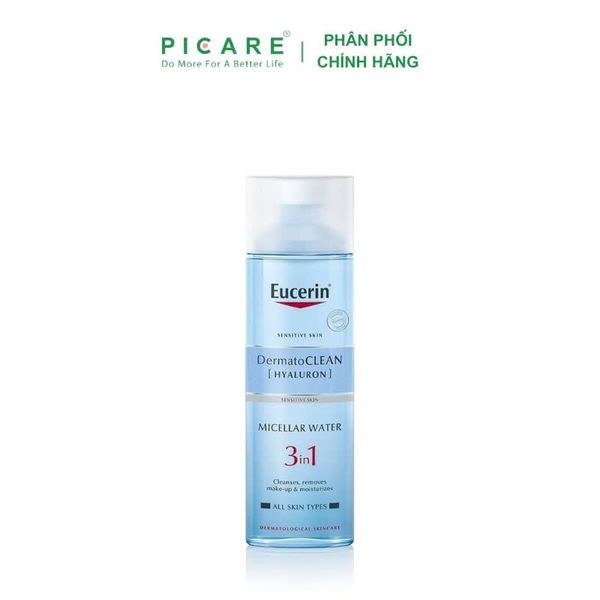 Nước Tẩy Trang Dành Cho Da Nhạy Cảm Eucerin DermatoCLEAN Hyaluron Micellar Water 3In1 200ml 63997