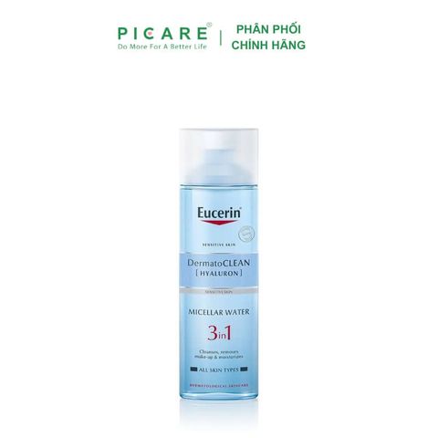 Nước Tẩy Trang Dành Cho Da Nhạy Cảm Eucerin DermatoCLEAN Hyaluron Micellar Water 3In1 200ml – 63997