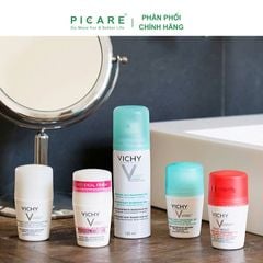 Lăn Khử Mùi Giúp Khô Thoáng Vùng Da Dưới Cánh Tay 48h Vichy Antiperspirant Deodorant 48h Kraftig Transpiration 50ml