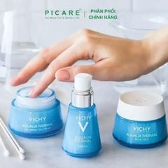 Gel dưỡng ẩm cung cấp nước cho da thường đến hỗn hợp Vichy Aqualia Thermal Rehydrating Cream Gel 50ml