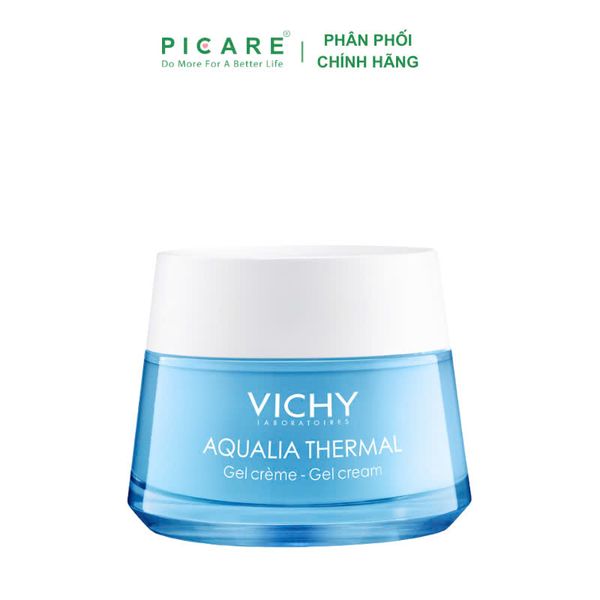 Gel dưỡng ẩm cung cấp nước cho da thường đến hỗn hợp Vichy Aqualia Thermal Rehydrating Cream Gel 50ml