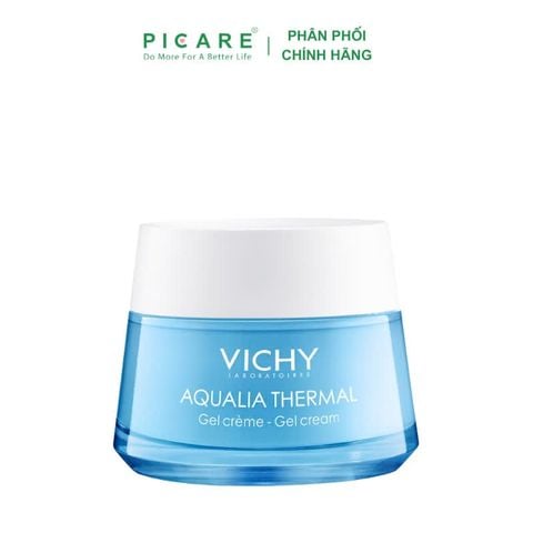 Gel dưỡng ẩm cung cấp nước cho da thường đến hỗn hợp Vichy Aqualia Thermal Rehydrating Cream Gel 50ml