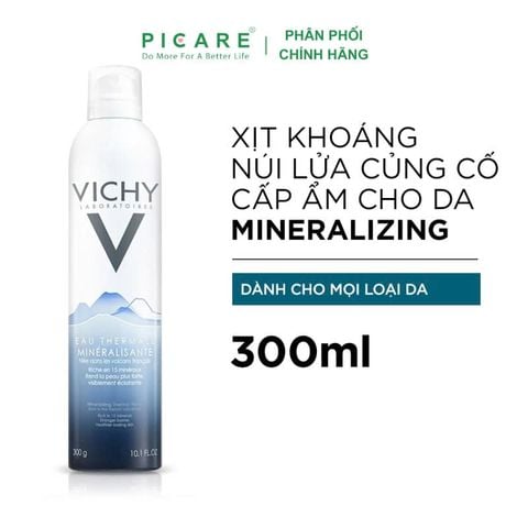 Xịt khoáng dưỡng da cấp ẩm Vichy Mineralizing Thermal Water 300ml