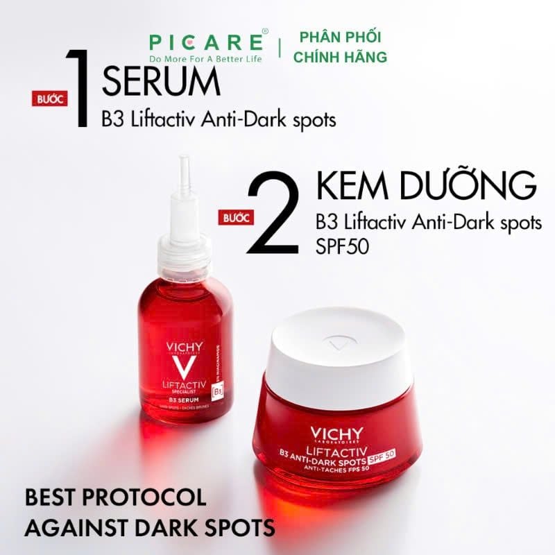 Tinh chất giúp cải thiện & ngăn ngừa thâm nám đốm nâu toàn diện Vichy Liftactiv B3 Dark Spots Serum 30ml