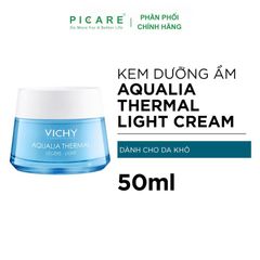 Kem dưỡng ẩm cho da thường đến da khô Vichy Aqualia Thermal Rehydrating Light Cream 50ml