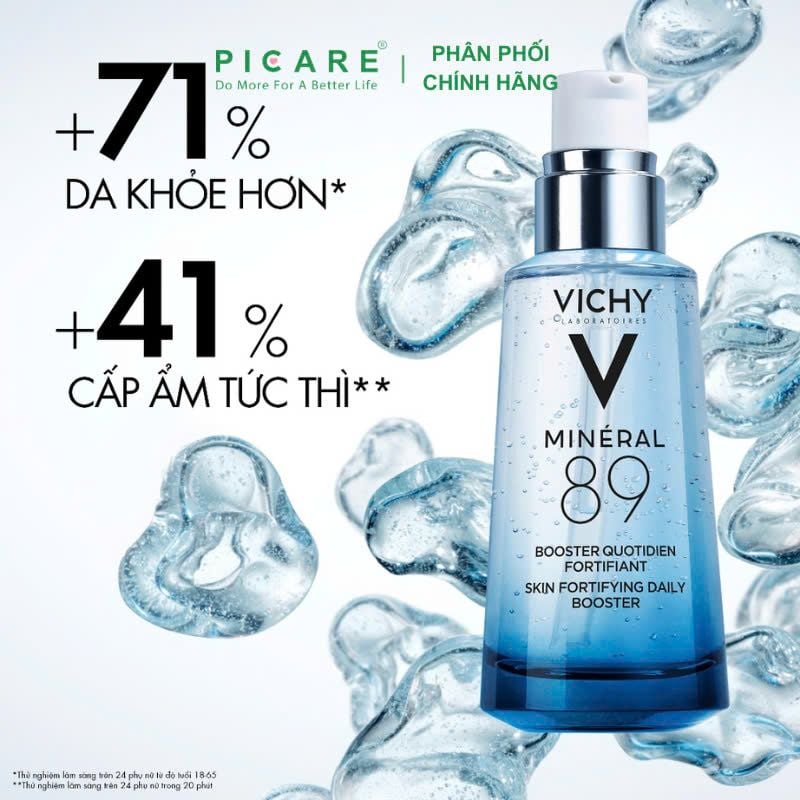 Tinh Chất Khoáng Cô Đặc Phục Hồi Chuyên Sâu Vichy Mineral 89 Skin Fortifying Daily Booster 50ml