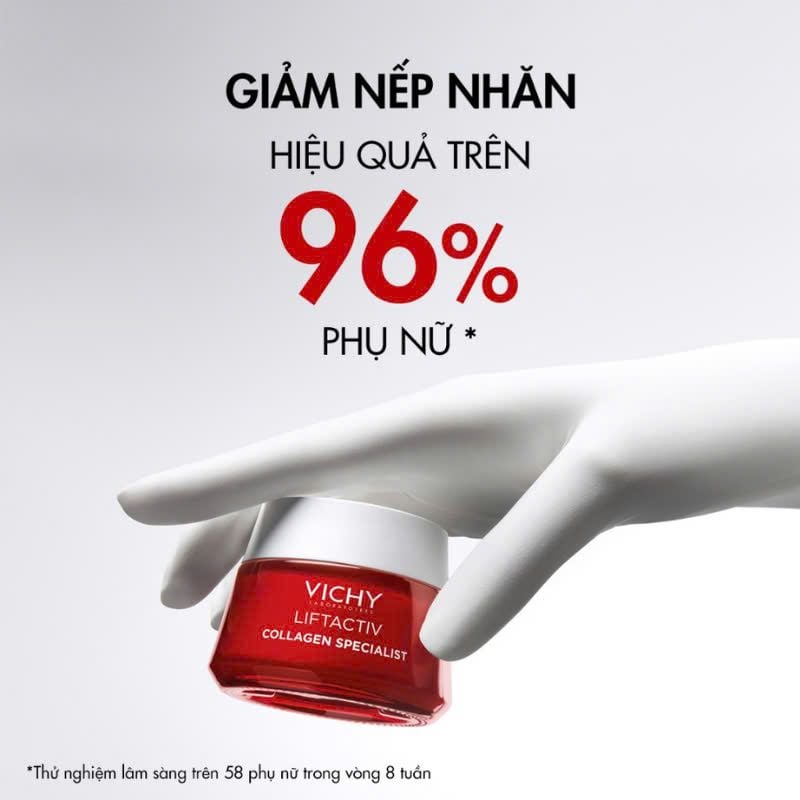 Kem dưỡng ngăn ngừa lão hóa ban ngày Vichy Liftactiv Collagen Specialist 50ml