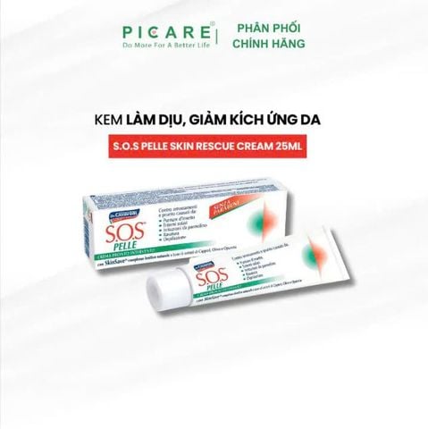 Kem làm dịu, giảm tình trạng kích ứng da S.O.S PELLE Skin Rescue Cream 25ml