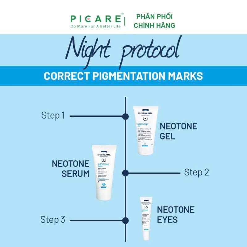 Gel Rửa Mặt Trắng Sáng Da Isis Pharma Neotone Gel 150ml