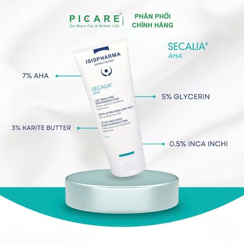 ISIS Pharma Kem Hỗ Trợ Da Khô Tăng Sừng, Nứt Gót Chân Secalia A.H.A 75ml