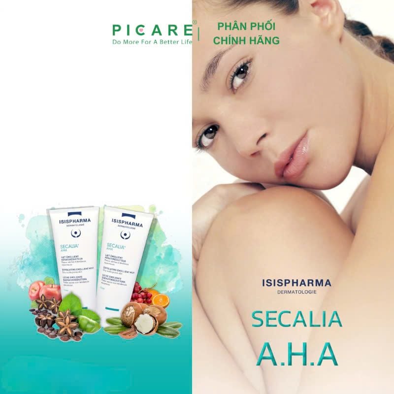 ISIS Pharma Kem Hỗ Trợ Da Khô Tăng Sừng, Nứt Gót Chân Secalia A.H.A 75ml