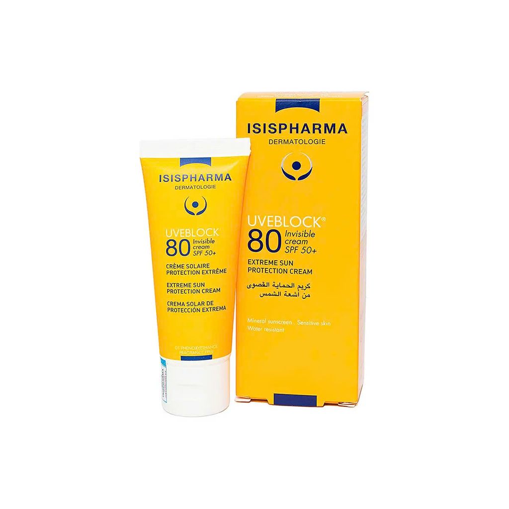 Kem Chống Nắng Bảo Vệ Cho Da Thường Isis Pharma Uveblock SPF80+ 40ml ( Không màu )