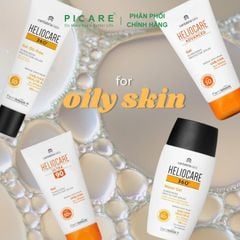 Kem Chống Nắng Dạng Gel Cho Da Thường, Da Nhờ, Da Mụn Và Da Hổn Hợp Heliocare Gel 90 SPF50+ 50ml