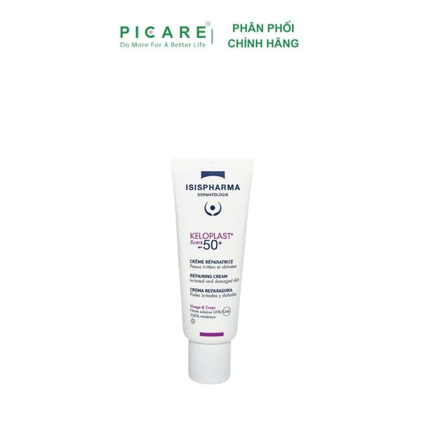 Kem Phòng Ngừa Sẹo Xấu (Sẹo Lồi, Tăng Sắc Tố) Isis Pharma Keloplast Scars SPF50+ 40ml
