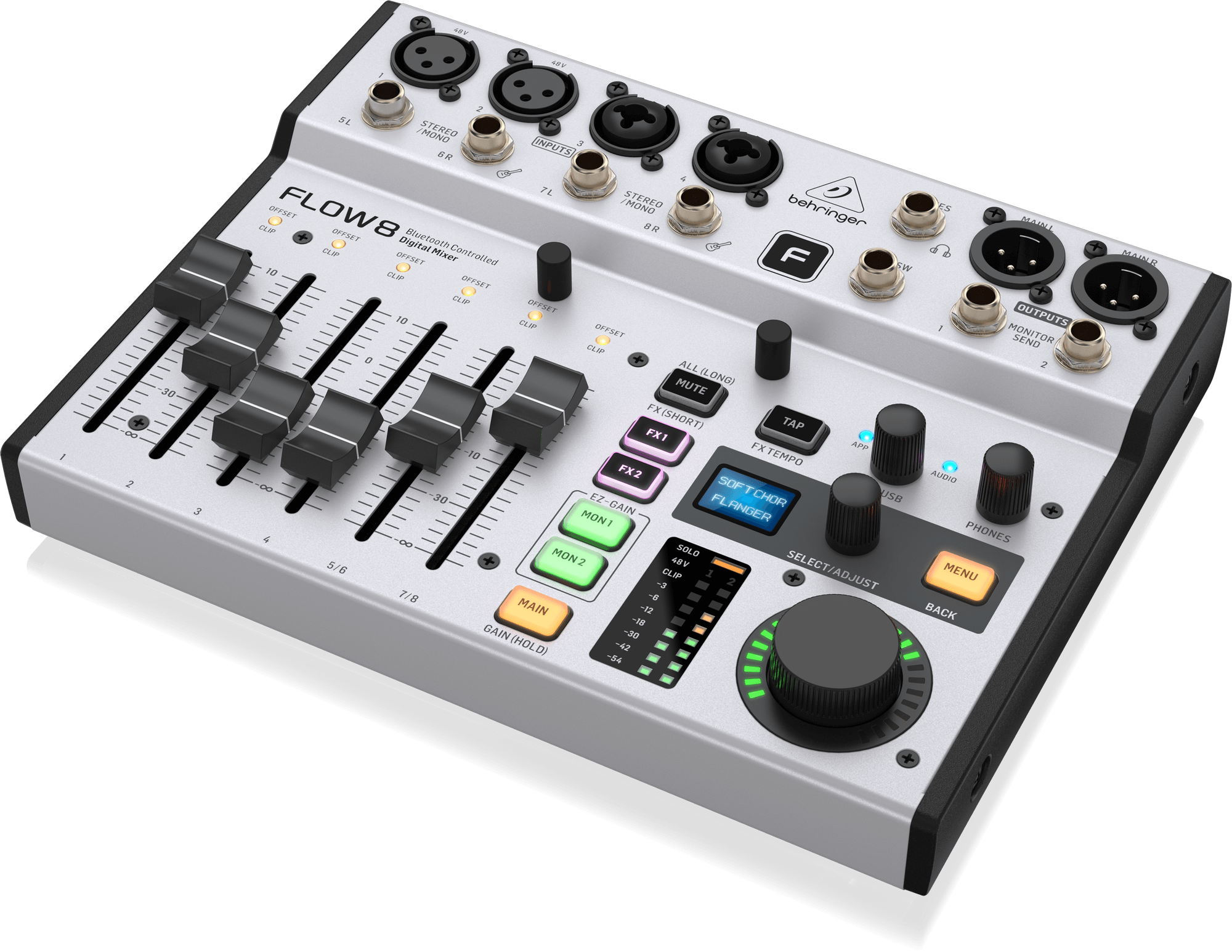 Behringer FLOW 8-Input Digital Mixer with Bluetooth and App Co – AZ GearHub