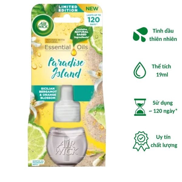 Chai tinh dầu cắm điện Air Wick Refill AWK2359 Sicilian Bergamot & Orange Bloossom 19ml (Hương hoa cam)