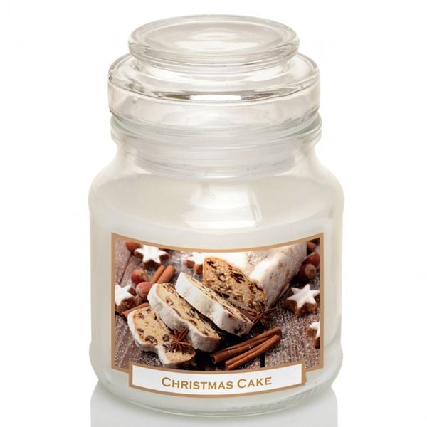 Hũ nến thơm tinh dầu Bartek Candles BAT0882 Christmas Cake 130g (Hương bánh quế)