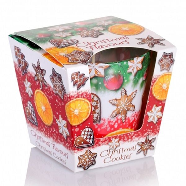 Ly nến thơm Bartek Candles BAT1097 Christmas Flavours 115g (Hương bánh, cam)