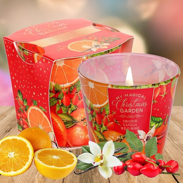 Chi tiet ly nen thom bartek candles bat7495 christmas garden 115g huong cam le que 5 vivians