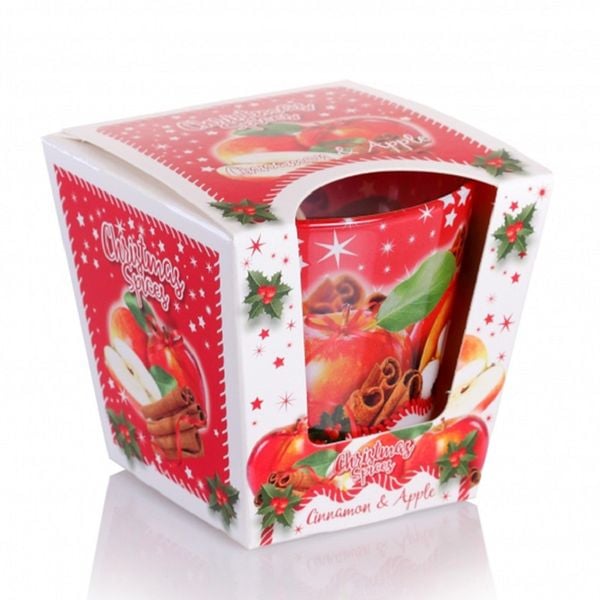 Ly nến thơm Bartek Candles BAT6382 Christmas Spices 115g (Hương cam, táo, quế)