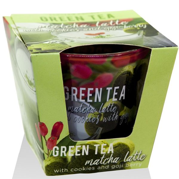 Chi tiet ly nen thom bartek candles bat6434 green tea pudding matcha latte 115g huong tra xanh hoa qua 3 vivians