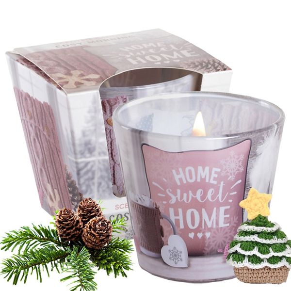 Chi tiet ly nen thom bartek candles bat8599 christmas home sweet home 115g huong thong len 4 vivians