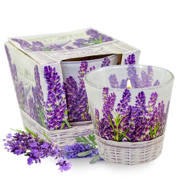 Chi tiet ly nen thom bartek candles bat8042 lavender basket 115g huong oai huong 6 vivians