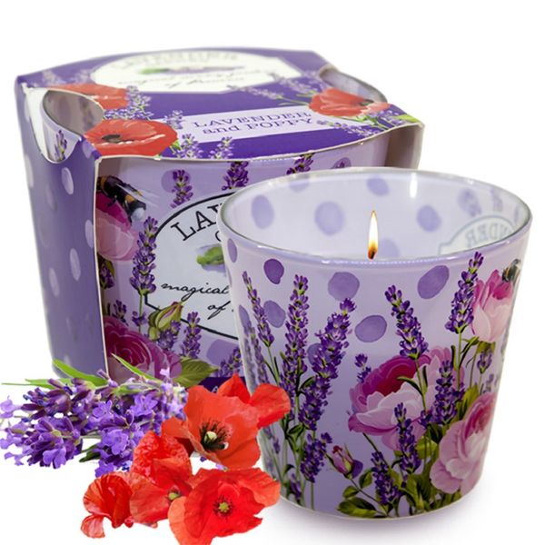 Chi tiet ly nen thom bartek candles bat9093 lavender garden 115g vuon hoa oai huong 8 vivians